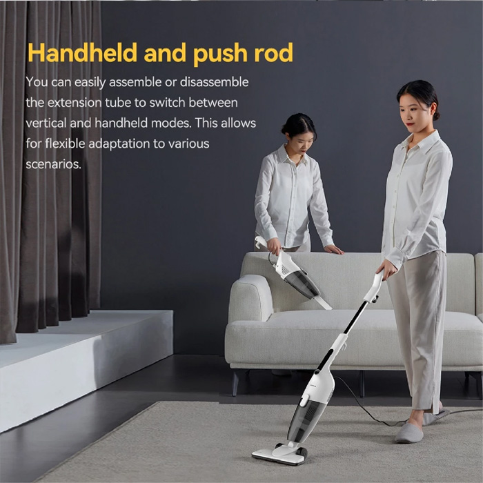 Deerma Vacuum Cleaner Portable Handheld 2 in 1 Silent - DX120 Grey | DX120C Grey